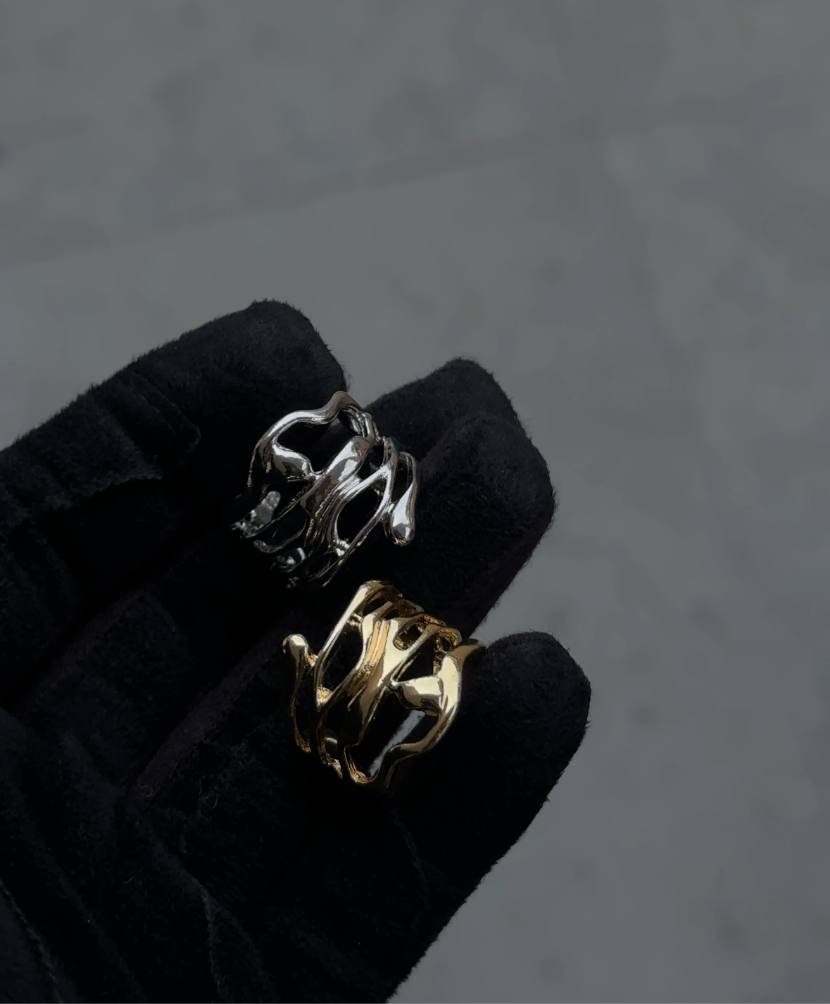 Liquid Aurora Rings (Adjustable)