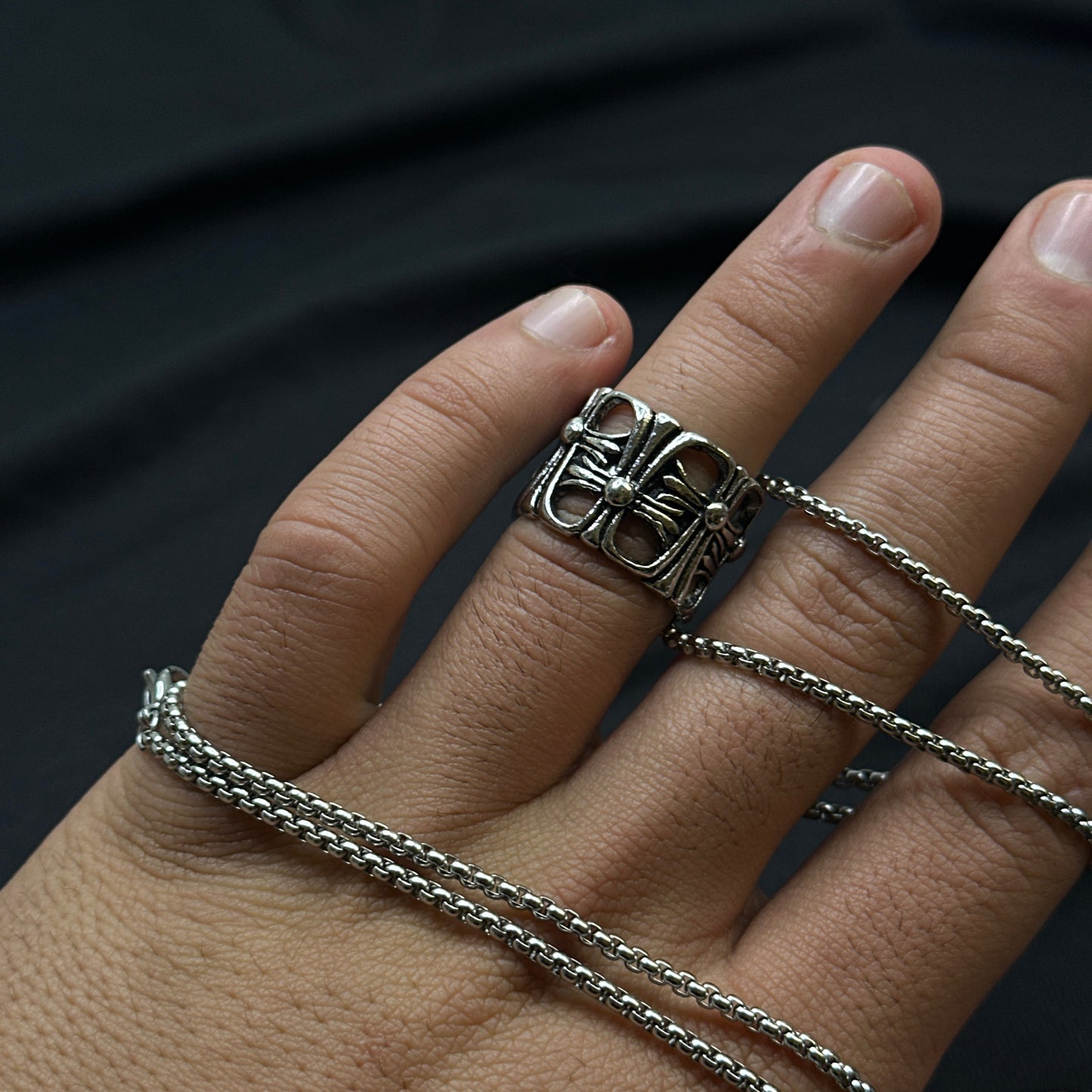 Chrome Graveyard Pendant