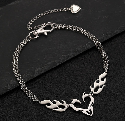 Blazing Heart Necklace
