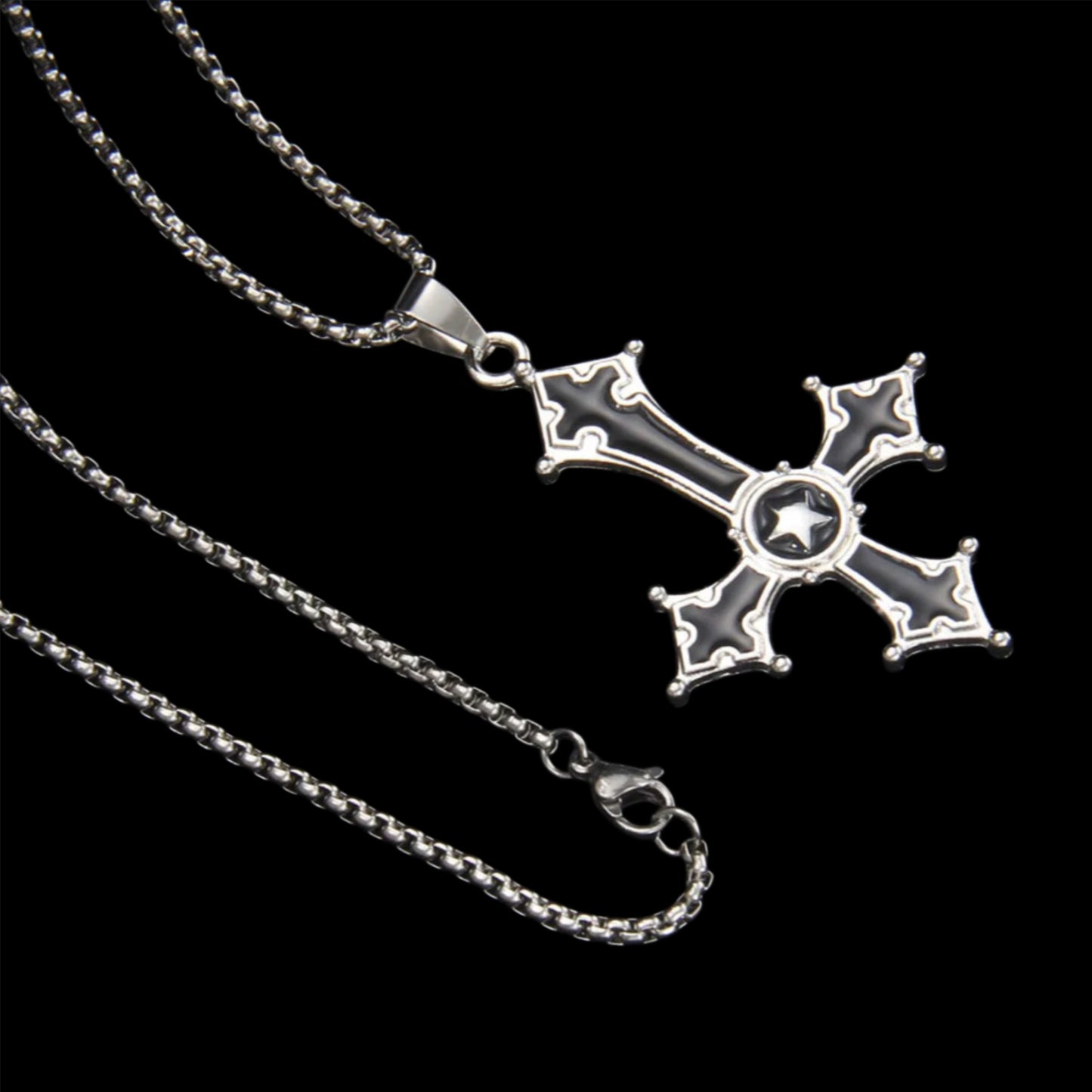 Eternal Night Cross Pendant