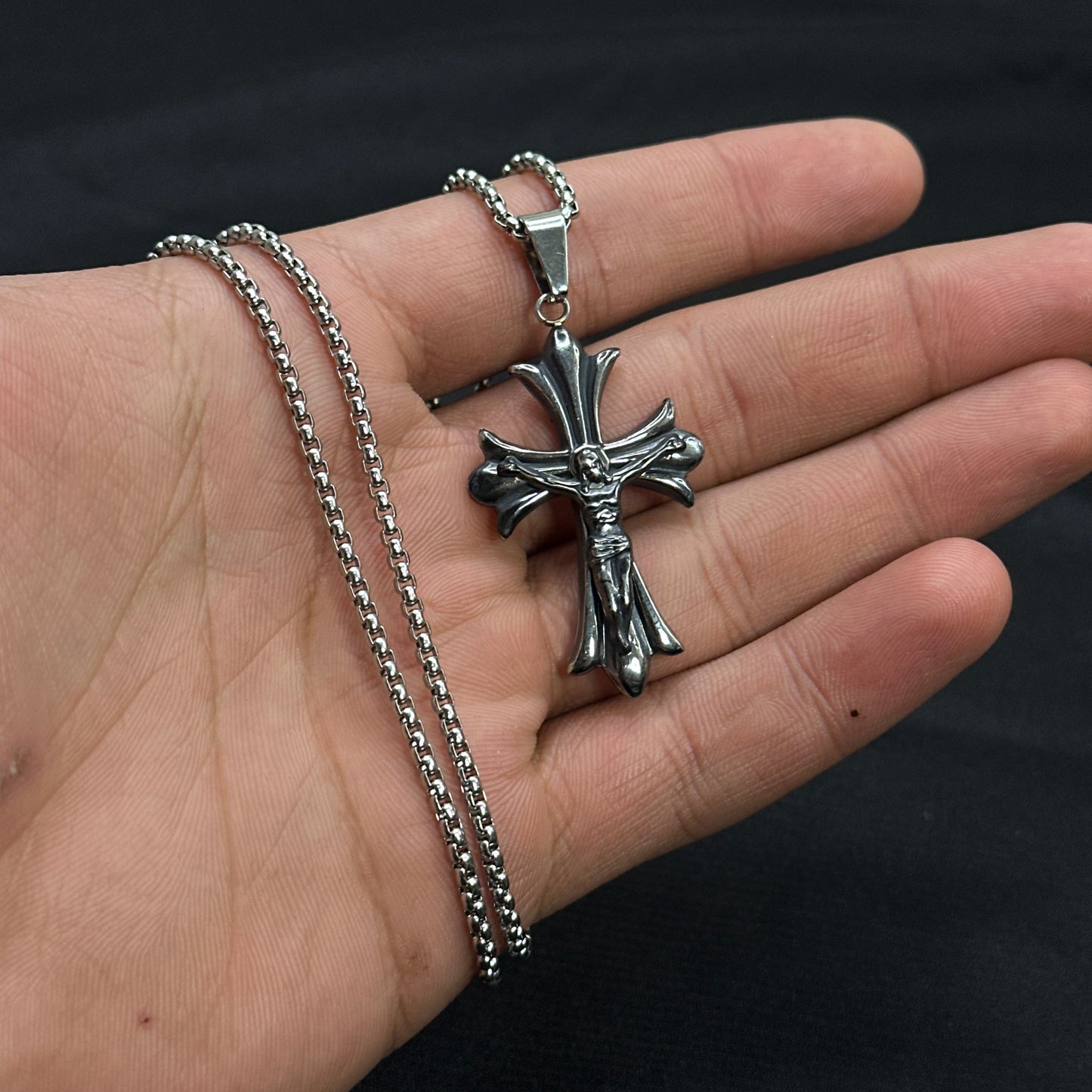 Sacred Sacrifice Chrome pendant