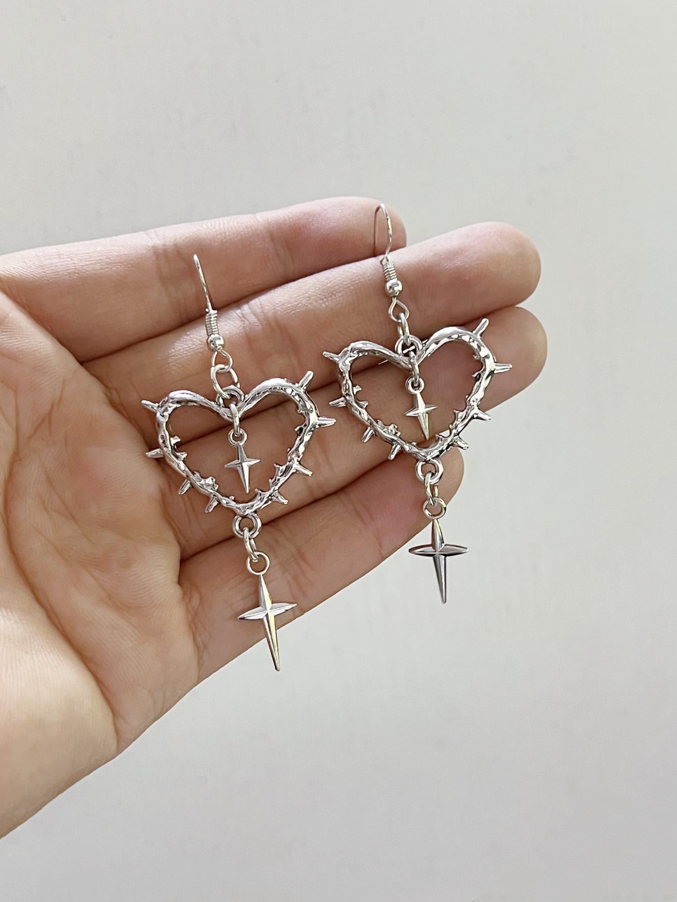 Thorn Heart Earrings