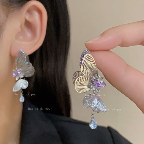 Moonlit Butterfly Earrings