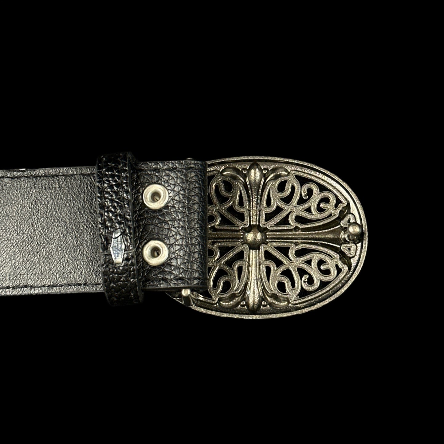 Chrome Vintage Oval Belt
