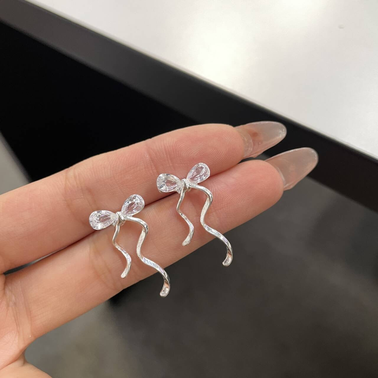 Moonlit Bow Earrings