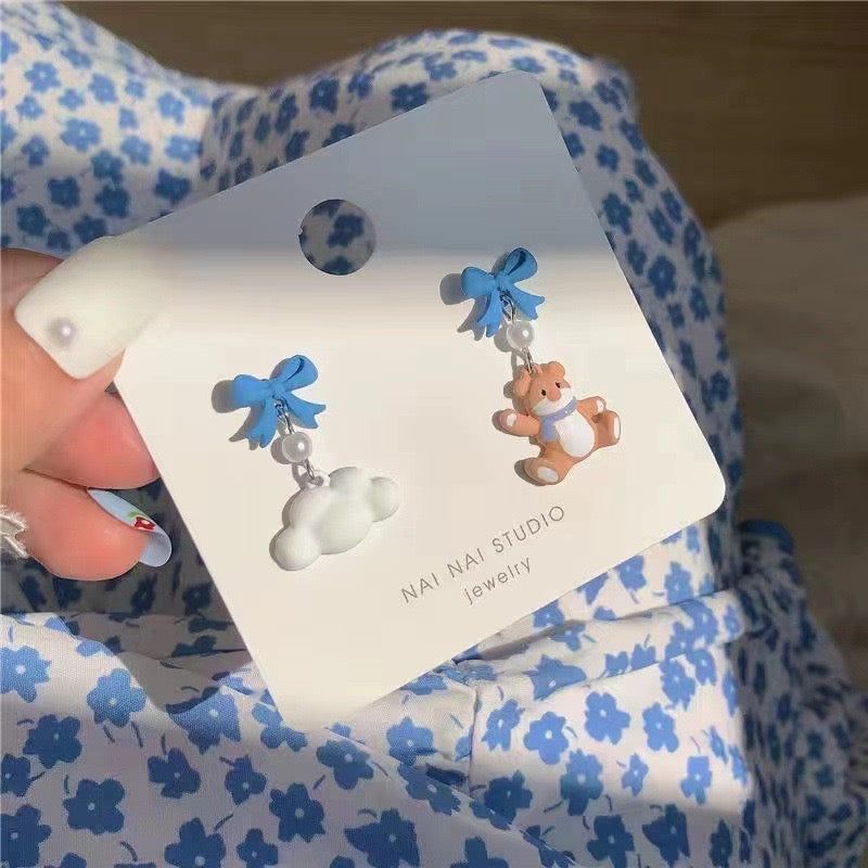 Teddy in the Clouds Earrings