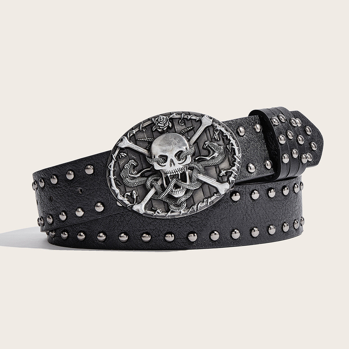Goth skull belt (2)