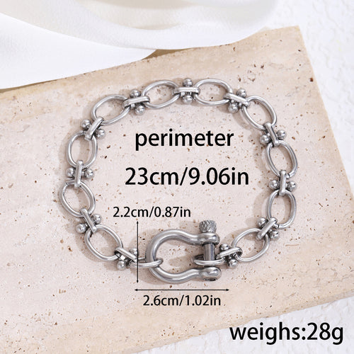 Shackle Chain Bracelet