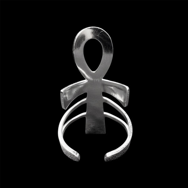Engraved Relic Ankh Ring