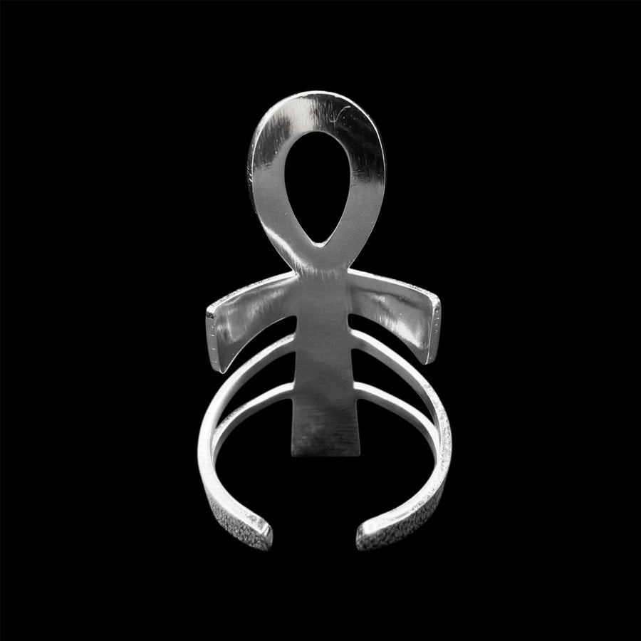 Engraved Relic Ankh Ring