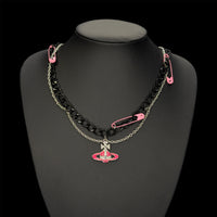 Pink Anarchy Orb Necklace