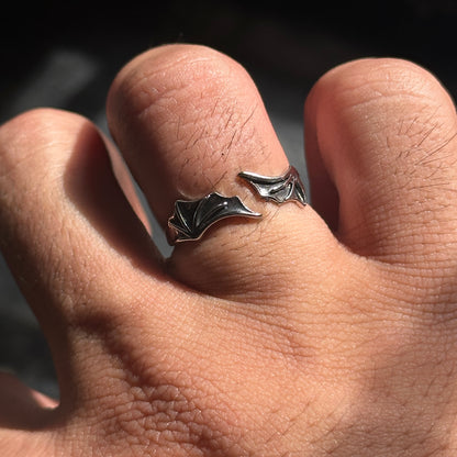 Angel & Devil Wings Ring Set