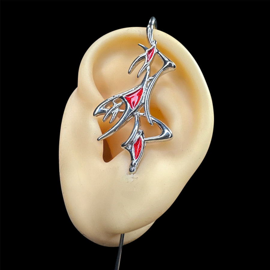 Red Stinger Earpin