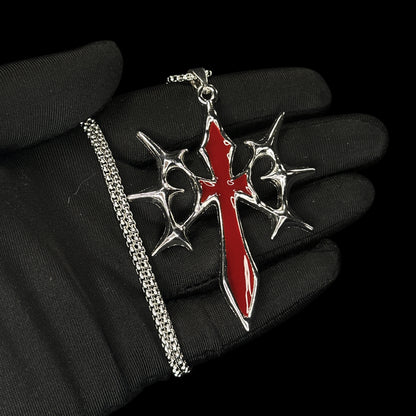 Cyber Spike Cross Pendants
