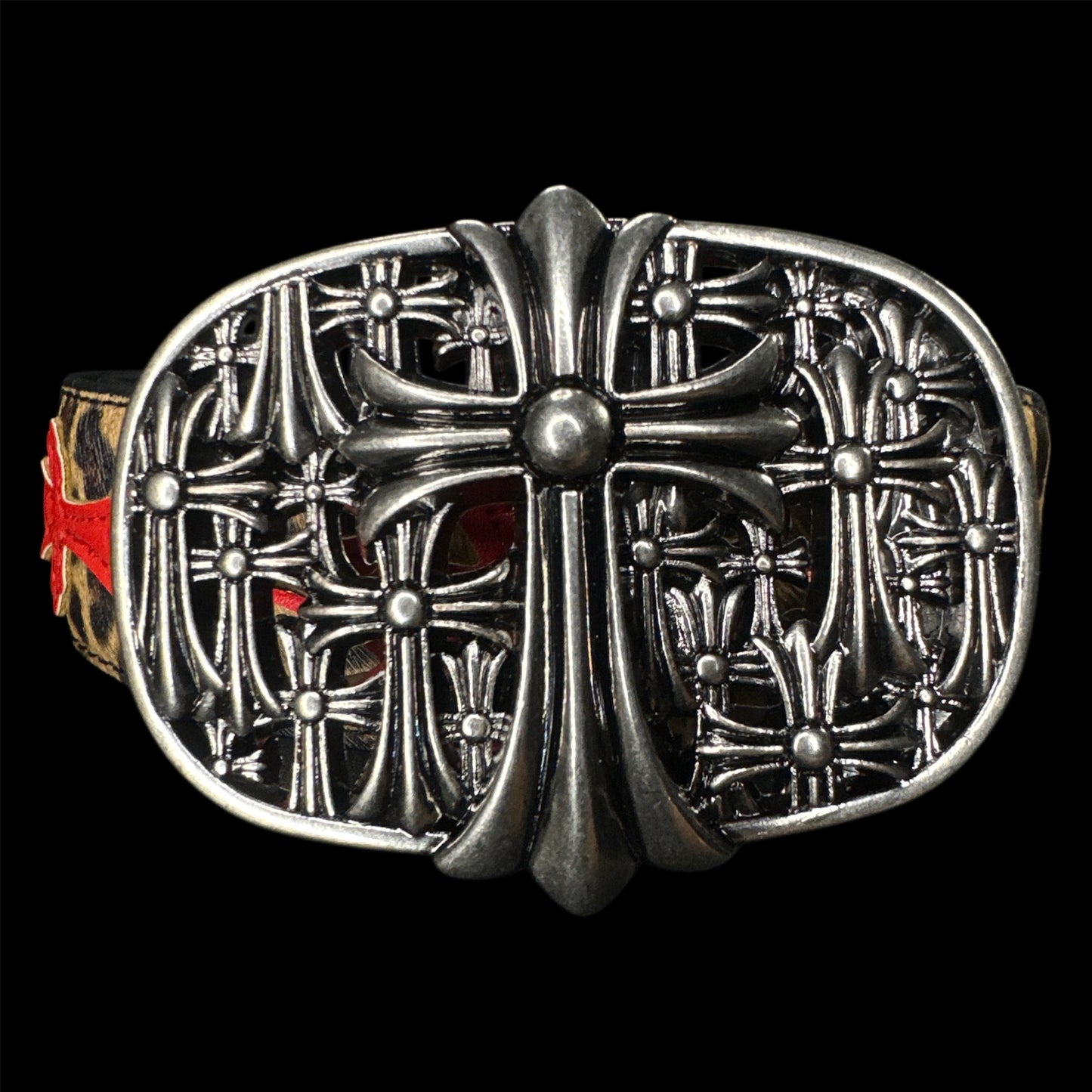 Chrome Cemetery Leopard Belt