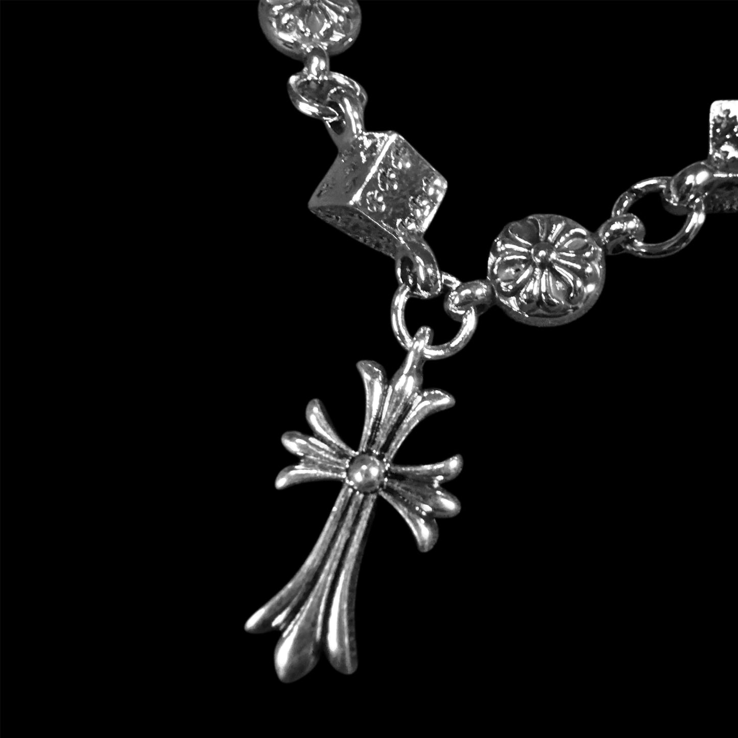 Chrome Altar Dice Bracelet