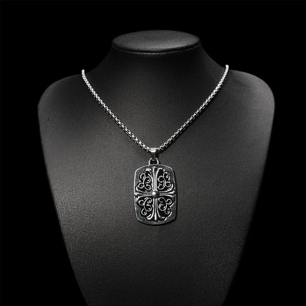 Chrome Fleur Pendant