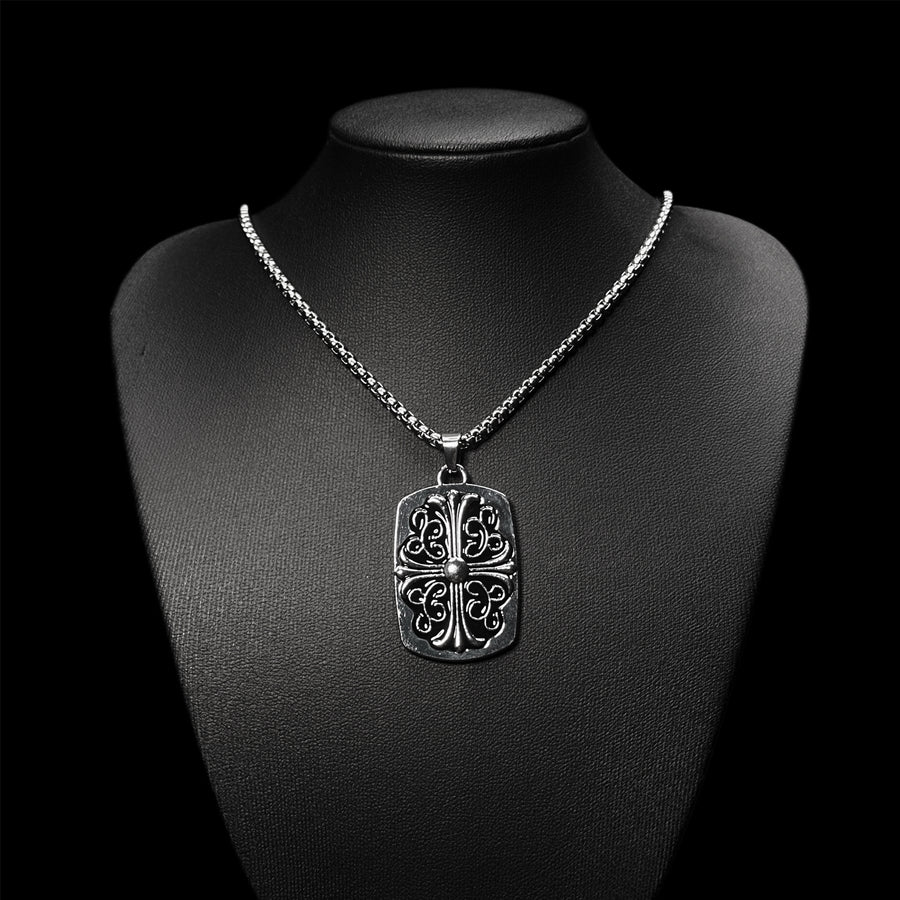Chrome Fleur Pendant