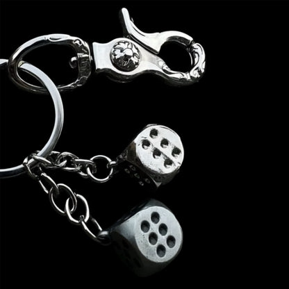 Chrome Silver-Gun Dice