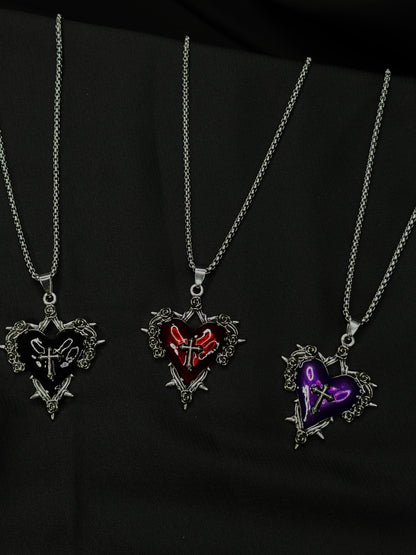 Molten Crossheart Pendant