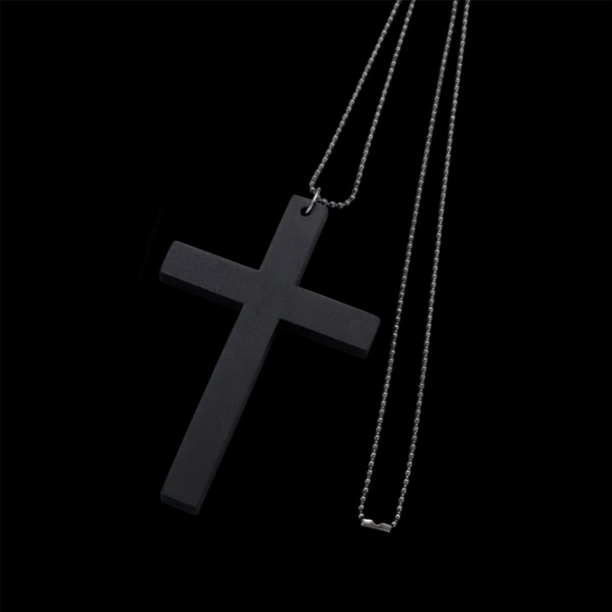 Matte Black Cross