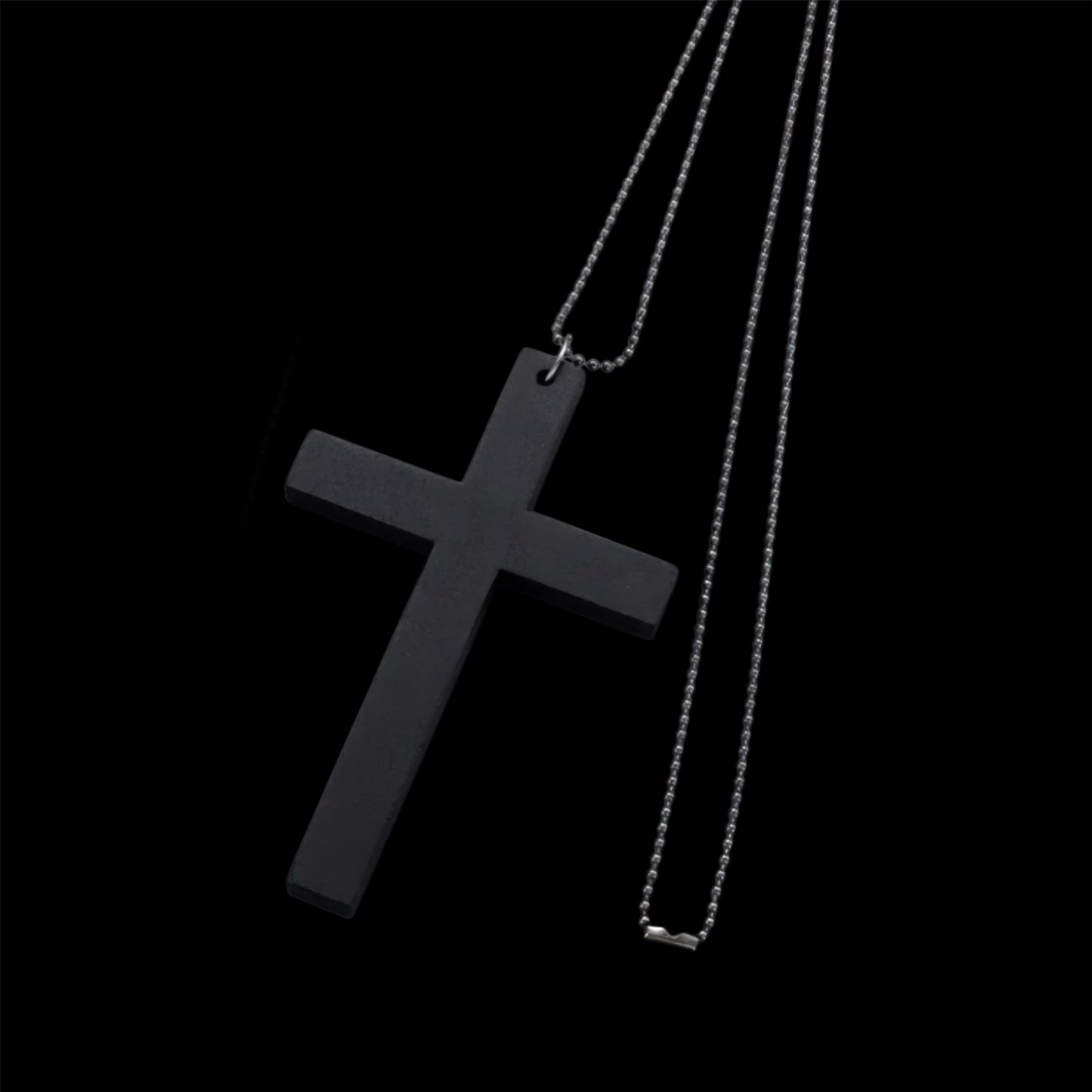 Matte Black Cross