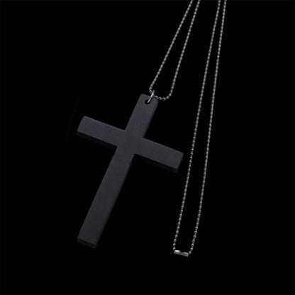 Matte Black Cross
