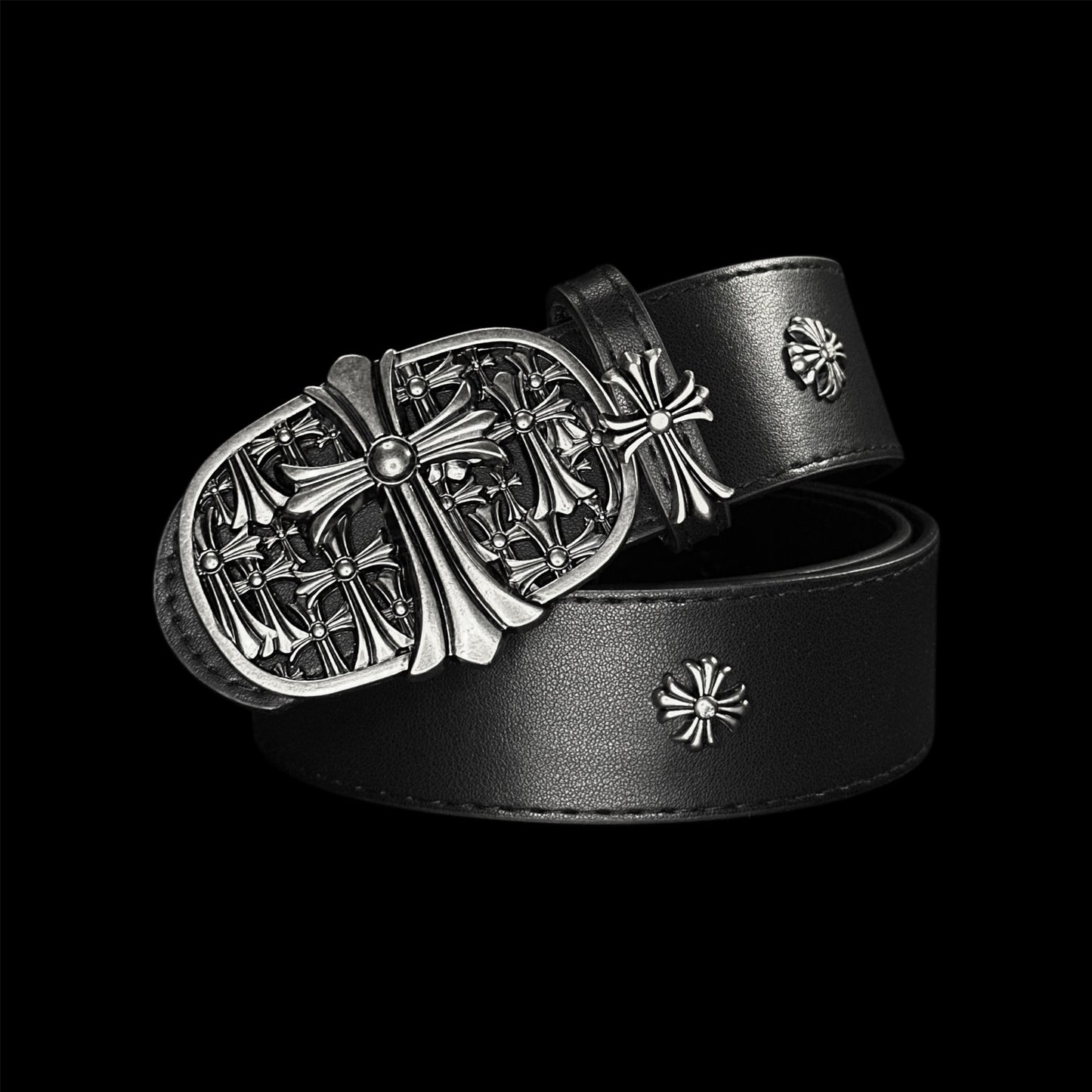 Chrome Cemetery Cross Belt