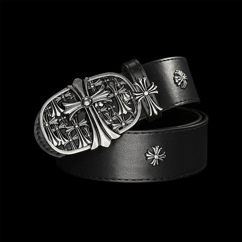 Chrome Cemetery Cross Belt