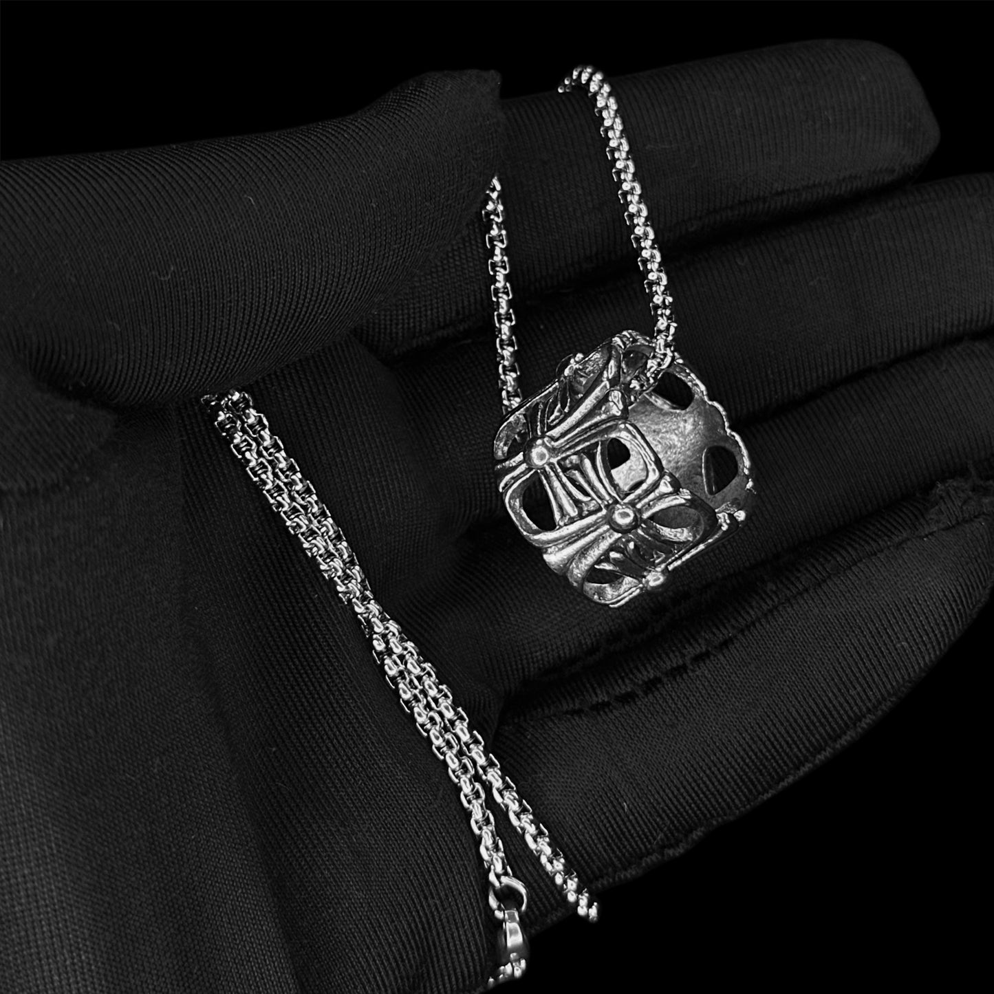 Chrome Graveyard Pendant