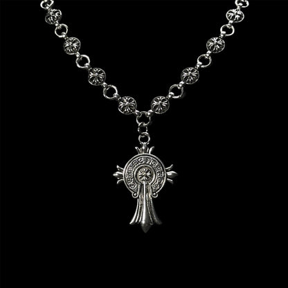 Chrome Rosary Pendant