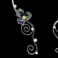 Glass Orchid Neck Cuff