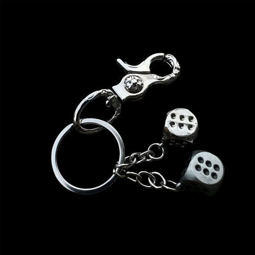 Chrome Silver-Gun Dice