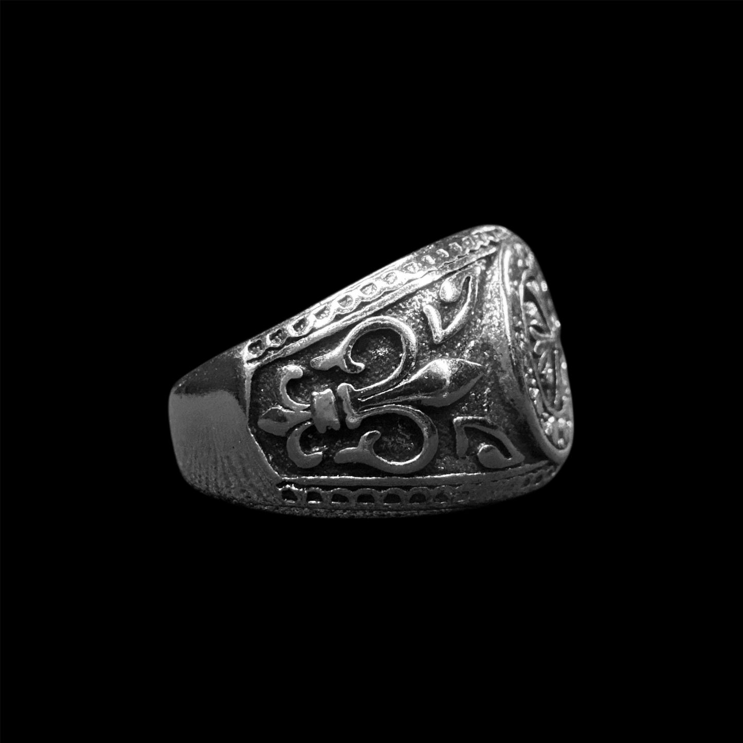 Chrome Emblem Ring
