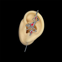 Red Stinger Earpin