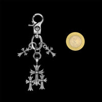 Chrome Trinity Keychain
