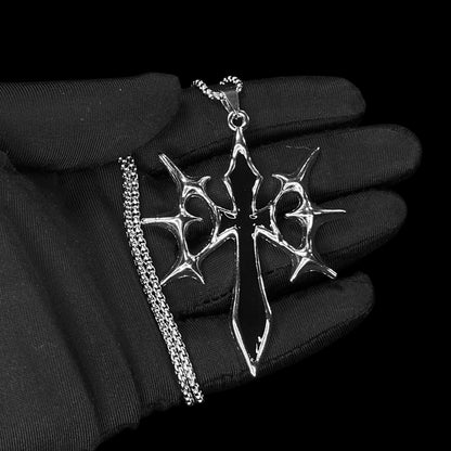 Cyber Spike Cross Pendants