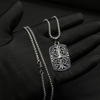 Chrome Fleur Pendant