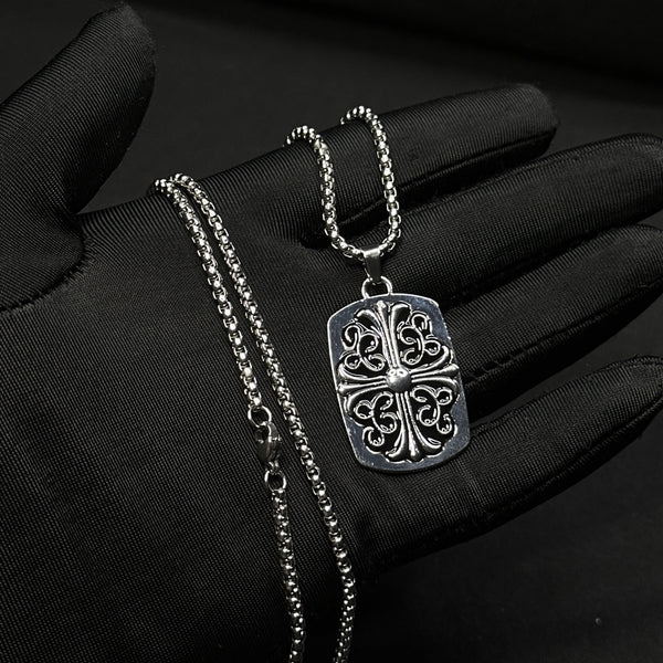 Chrome Fleur Pendant