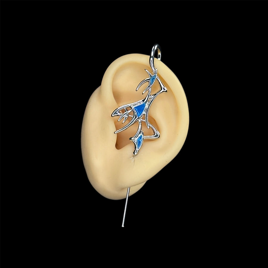 Blue Stinger Earpin