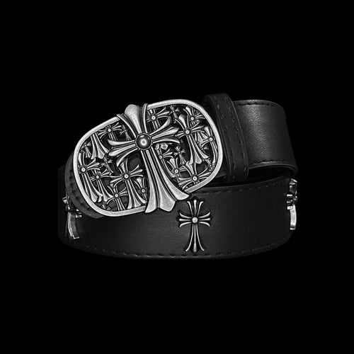Chrome Cemetery Cross Belt