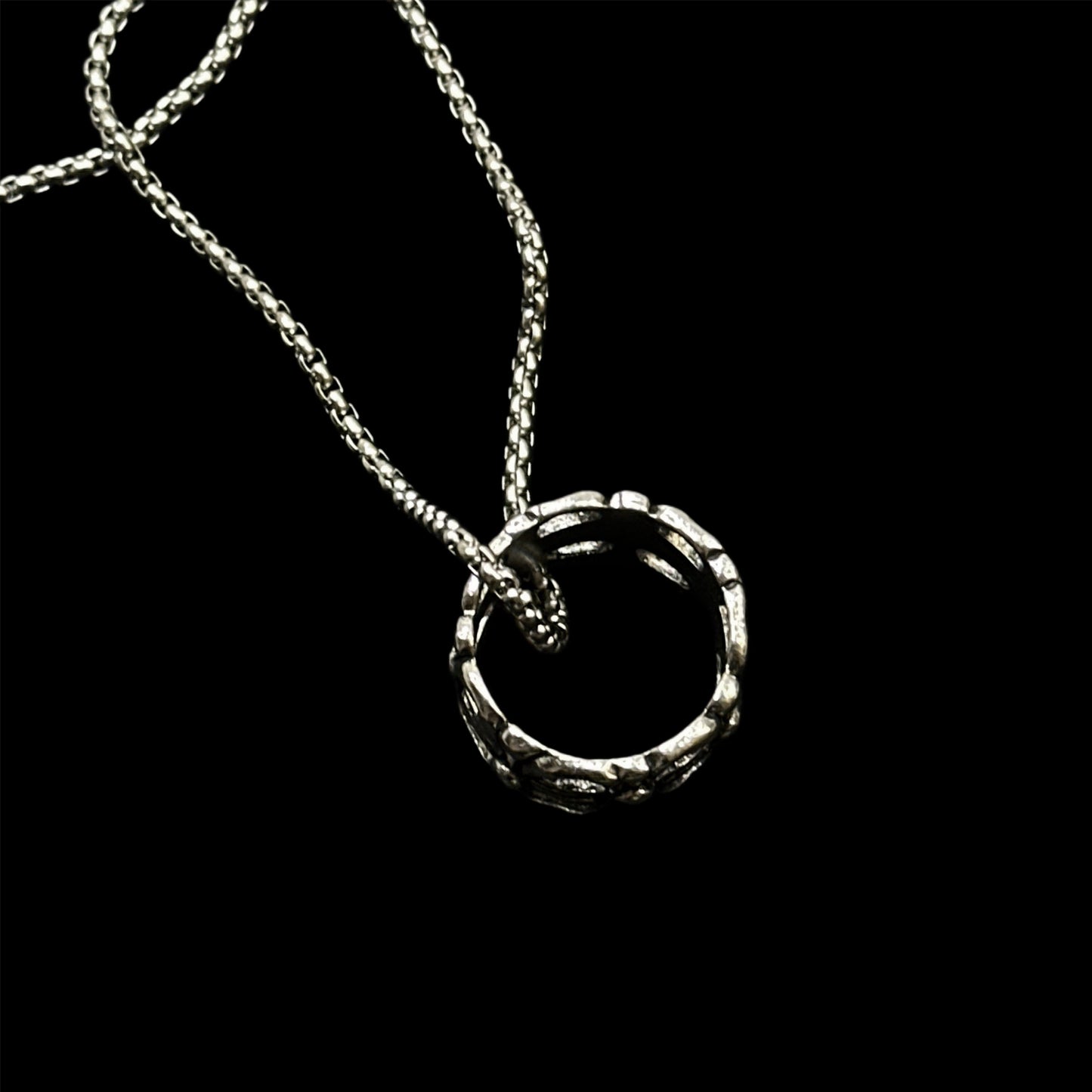 Chrome Graveyard Pendant