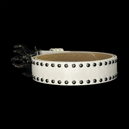 “Love Kills Slowly” Belt (White)