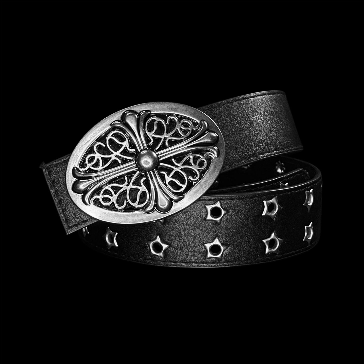 Chrome Oval Belt