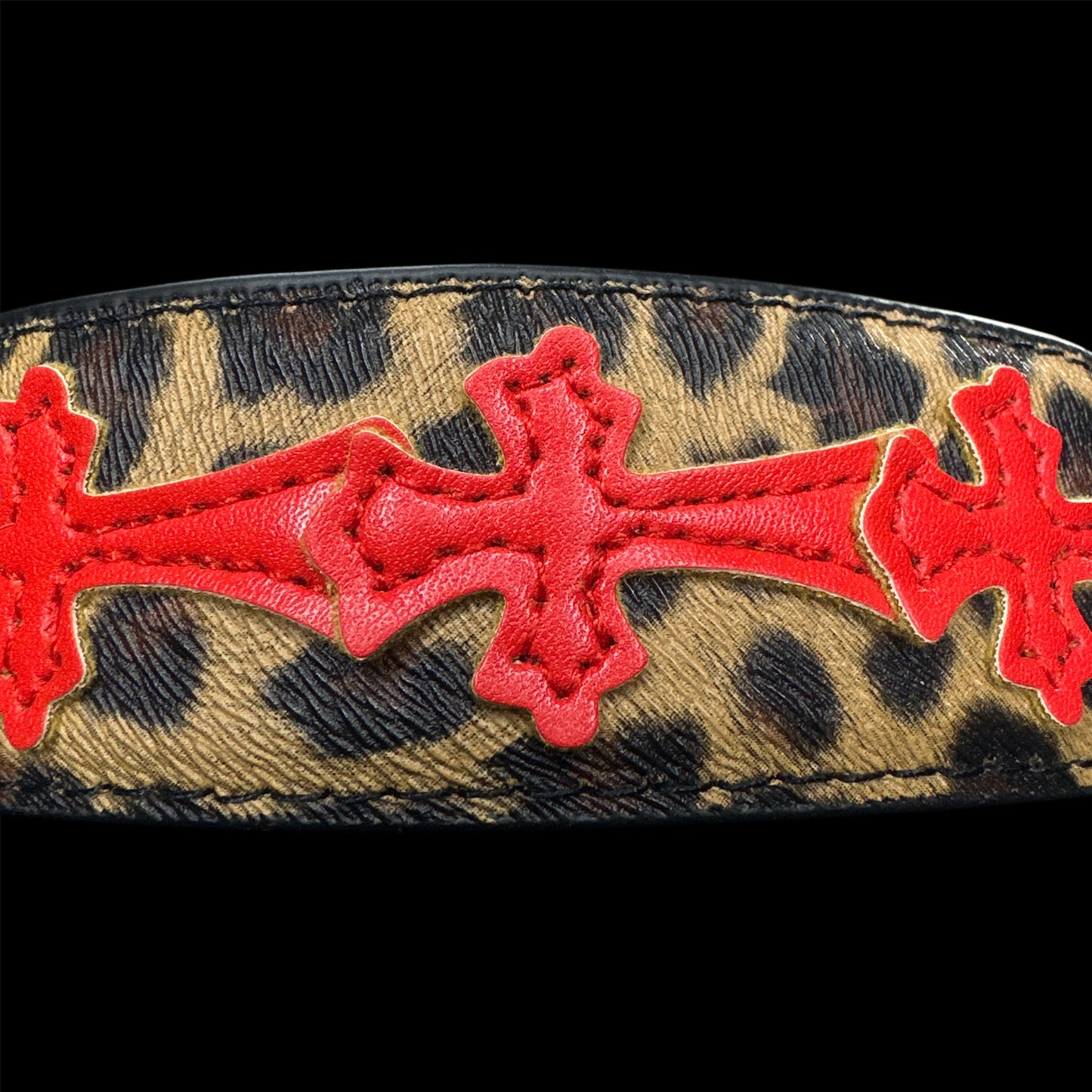 Chrome Cemetery Leopard Belt