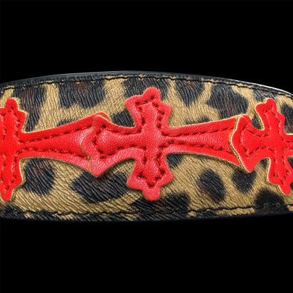 Chrome Cemetery Leopard Belt