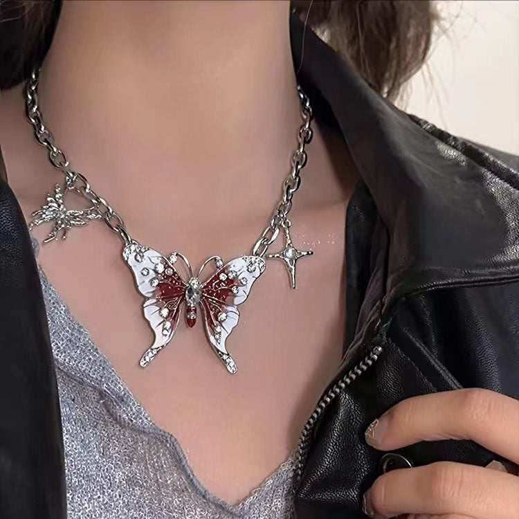 Bloodmoon Butterfly Necklace