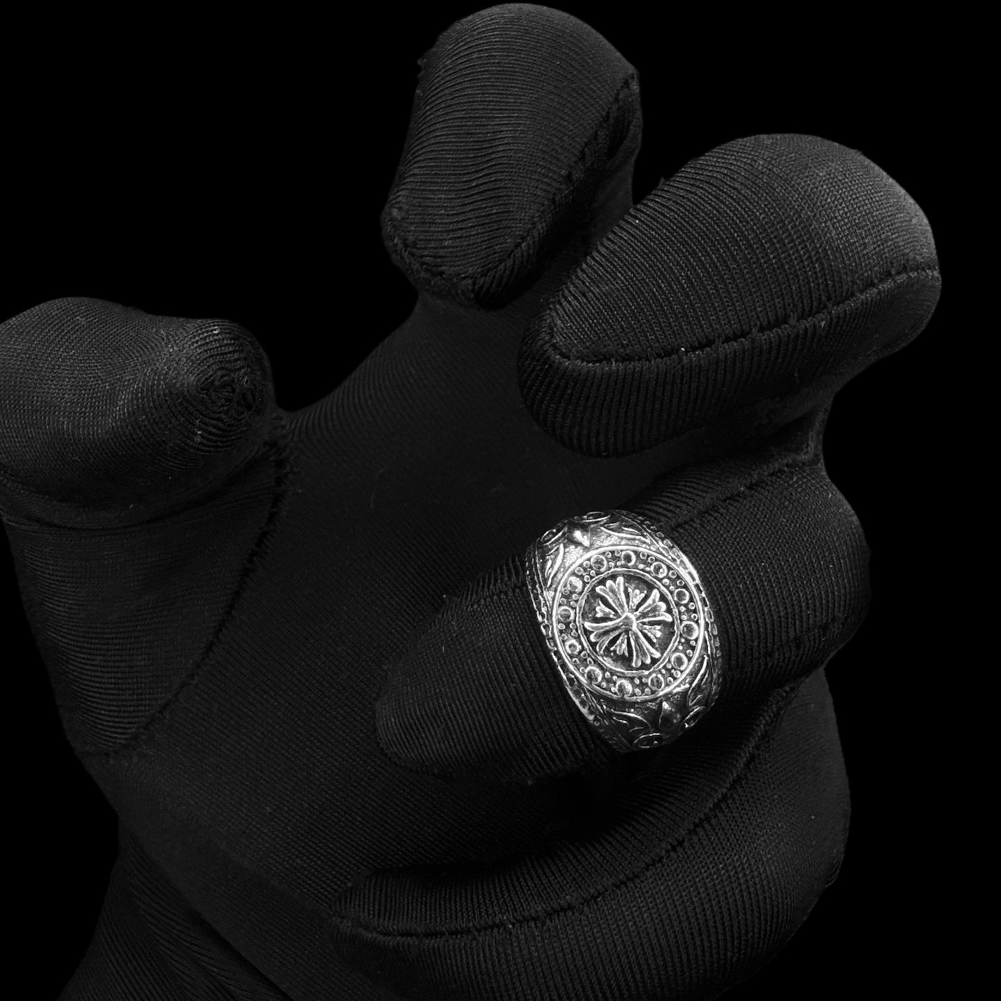 Chrome Emblem Ring