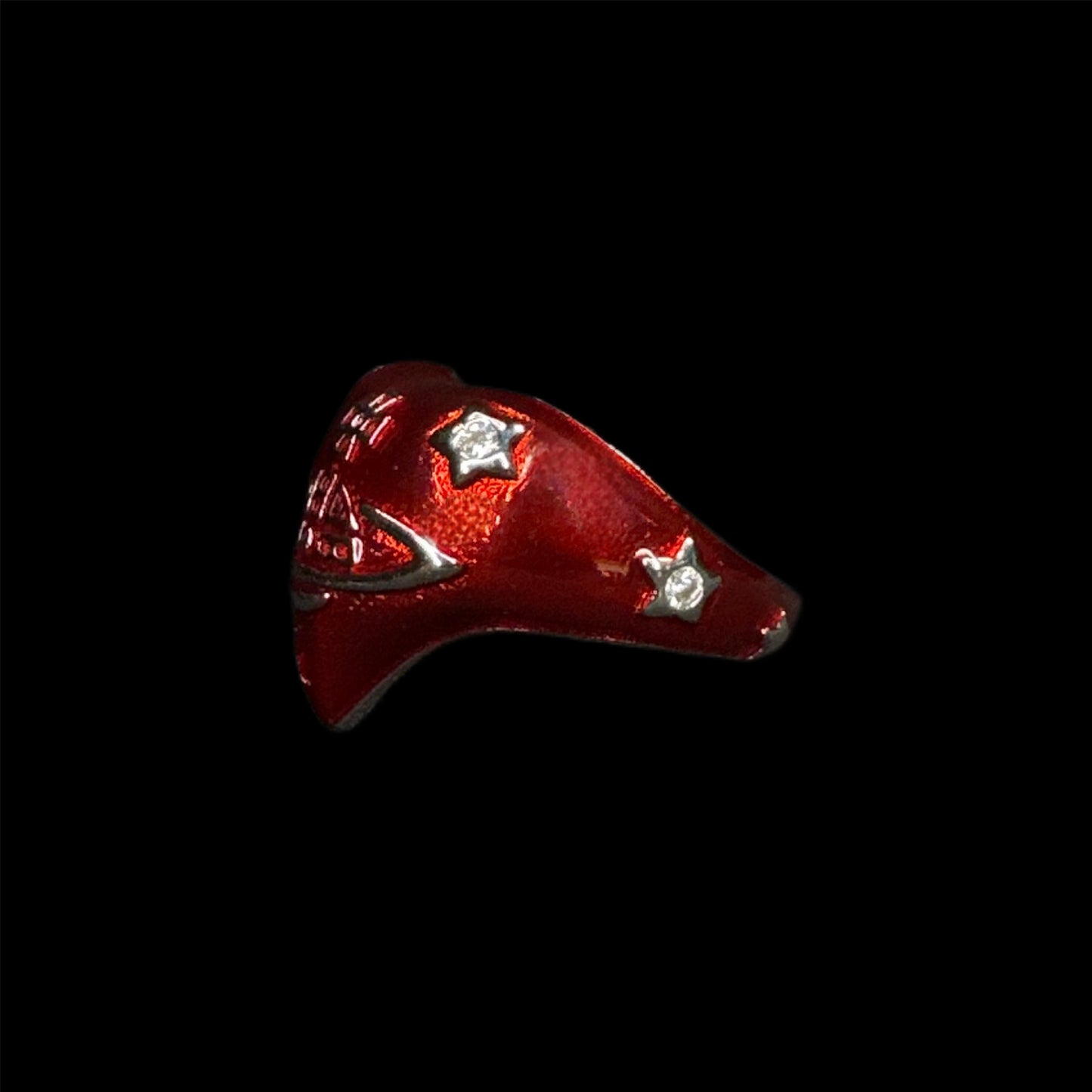 Diamante Heart ring