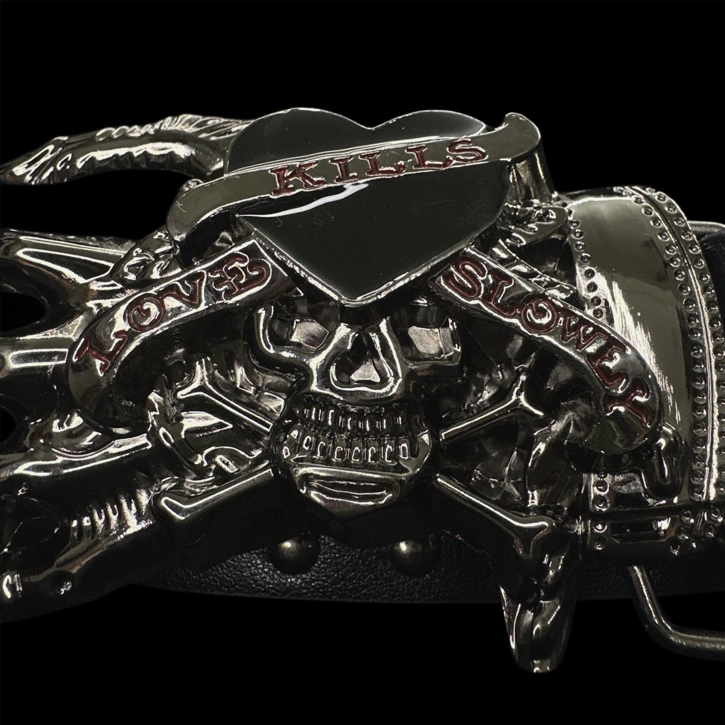 “Love Kills Slowly” Belt (Black)